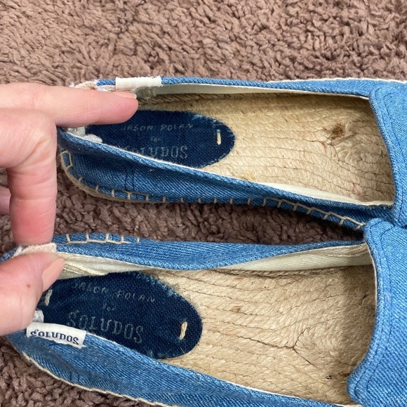 Soludos Jason Polan Denim Espadrille Hot Dog - Picture 6 of 6
